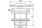 Korek do umywalek without overflow G1 1/4, Ideal Standard Multisuite, satynowa czerń