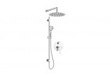 Shower set concealed with bar, z głowicą shower, Deante Arnika, chrome