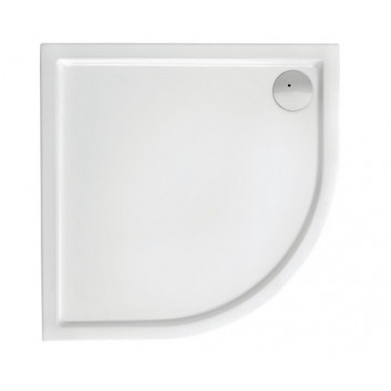 Acrylic shower tray Roca Malaga Medio R-45 Flat 80 x 80 x 7,5 cm, white- sanitbuy.pl