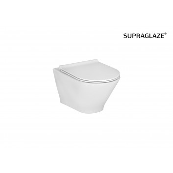 Close-coupled wc WC Roca Gap Rimless Square, 60cm, drain double, white