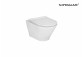 Close-coupled wc WC Roca Gap Rimless Square, 60cm, drain double, white