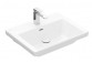 Washbasin rectangular z overflow without tap hole 65x47cm, Villeroy&Boch Subway 3.0, Weiss Alpin CeramicPlus,