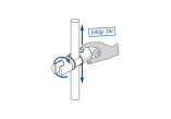 Holder słuchawki prysznicowej na rail, Deante Easy-fix, chrome