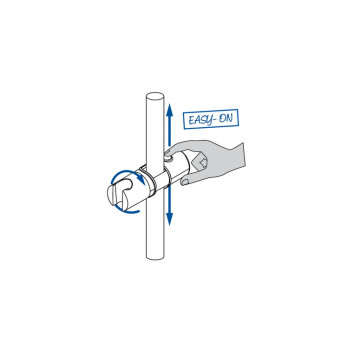 Holder słuchawki prysznicowej na rail, Deante Easy-fix, chrome