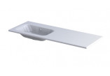 Vanity washbasin 120cm, Oristo Uni, left, white