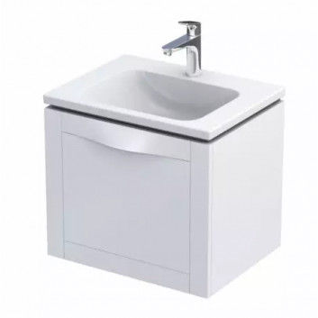 Cabinet vanity hanging 60cm, Oristo Skagenm white mat