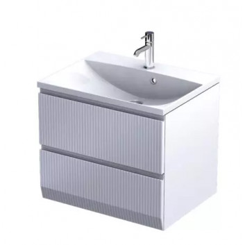 Cabinet vanity hanging 60cm, Oristo Skagenm white mat