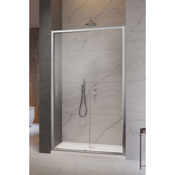 Door shower for recess installation Radaway Premium Plus DWJ 120, uniwersalne, 1175-1215mm, glass fabric, profil chrome