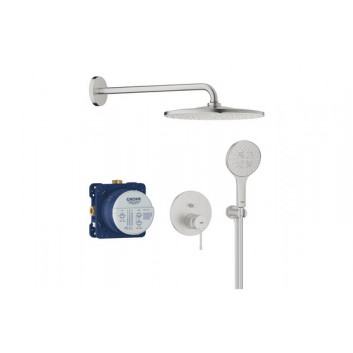 Shower set concealed with head shower Rainshower mono 310 , Grohe Essence, brushed warm sunset