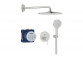 Shower set concealed with head shower Rainshower mono 310 , Grohe Essence, brushed warm sunset