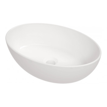 Ceramic washbasin under-countertop, Deante Alpinia, white