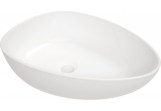 Ceramic washbasin countertop, Deante Alpinia, white