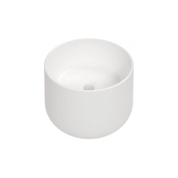 Ceramic washbasin countertop, Deante Alpinia, white