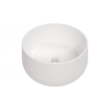 Ceramic washbasin countertop, Deante Arnika, white