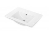 Ceramic washbasin countertop, Deante Arnika, white