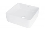 Ceramic washbasin countertop, Deante Jasmin, white