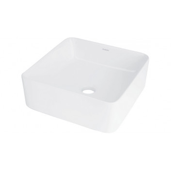 Ceramic washbasin countertop, Deante Jasmin, white