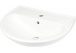 Ceramic washbasin wall mounted z miejscem na baterię, Deante Jasmin, white