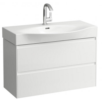 Cabinet vanity hanging 88cm, Laufen Lani, white mat