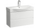 Cabinet vanity hanging 88cm, Laufen Lani, white mat