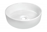 Ceramic washbasin countertop, Deante Round, white