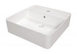 Ceramic washbasin countertop, Deante Silia, white