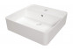 Ceramic washbasin countertop, Deante Silia, white