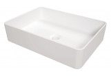 Ceramic washbasin countertop , Deante Square, white