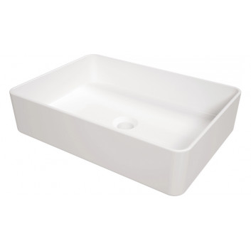 Ceramic washbasin countertop , Deante Square, white