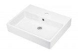 Ceramic washbasin countertop , Deante Square, white