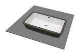 Ceramic washbasin countertop/wall-mounting z miejscem na baterię 60x50cm , Deante Temisto, white