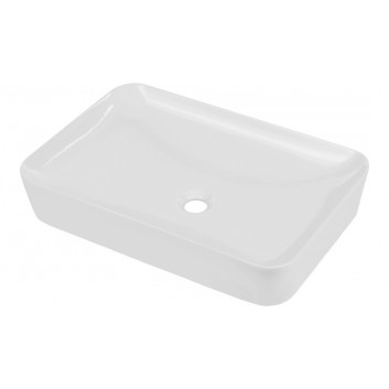 Ceramic washbasin under-countertop , Deante Temisto, white