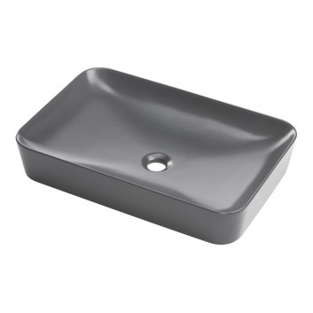 Ceramic washbasin countertop , Deante Tess, white