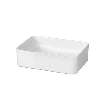 Countertop washbasin rectangular 50x34,5cm , Cersanit Crea, white