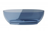 Bathtub freestanding Besco Mexa Blue Wave 170x78 cm, maskownica white