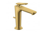 Single lever Bath tap Axor Citterio C, freestanding, szlif square - gold optyczny polerowany