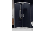 PYTAJ O RABAT ! Shower cabin glass transparent chrome 90x100cm Radaway Idea KDD