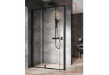 Door shower swivel Ravak Nexty NDOP1-90 L/P, profil black, glass transparent