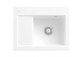 Zlewozmywak ceramic for built-in 52,5x51 cm Villeroy & Boch Subway 50 S, 1-komorowy CeramicPlus, bez ociekacza - white Weiss Alpin