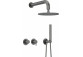 Shower set concealed z główką shower, Deante Silia, brushed steel