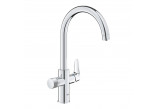 Mixer filtrująca with pull-out spray, GROHE BLUE PURE MINTA - stainless steel