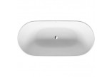 Bathtub freestanding Duravit D-Neo, 160x75cm, bezszwowa obudowa, without overflow, DuraSolid, white