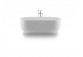 Bathtub freestanding Duravit D-Neo, 160x75cm, bezszwowa obudowa, without overflow, DuraSolid, white