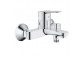 Bath tap Grohe BauEdge, wall mounted, single lever, 2 wyjścia wody, chrome