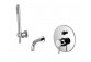 Shower set with concealed mixer Paffoni Stick 2-receivers