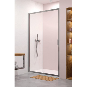 Door shower 140cm, Radaway Alienta DWJ, glass transparent, profil chrome