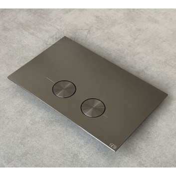 Flushing plate Gessi, dla Sigma 8 i 12, Brushed Brass PVD