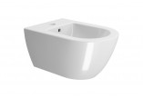 Wall hung bidet GSI Pura 50x36 cm, with coating ExtraGlaze - white