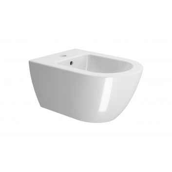 Wall hung bidet GSI Pura 50x36 cm, with coating ExtraGlaze - white