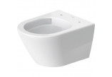 Wall-hung wc WC Duravit D-Neo Compact 48x37 cm, bez rantu spłukującego - white